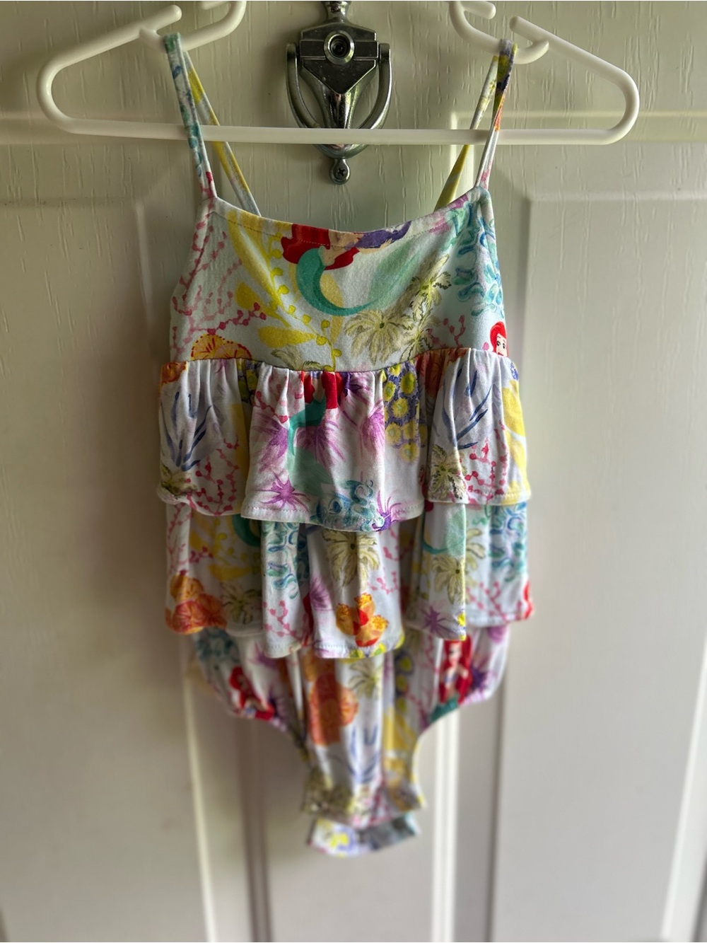 Posh Peanut Little Mermaid Ariel Ruffle Romper 12-18 months